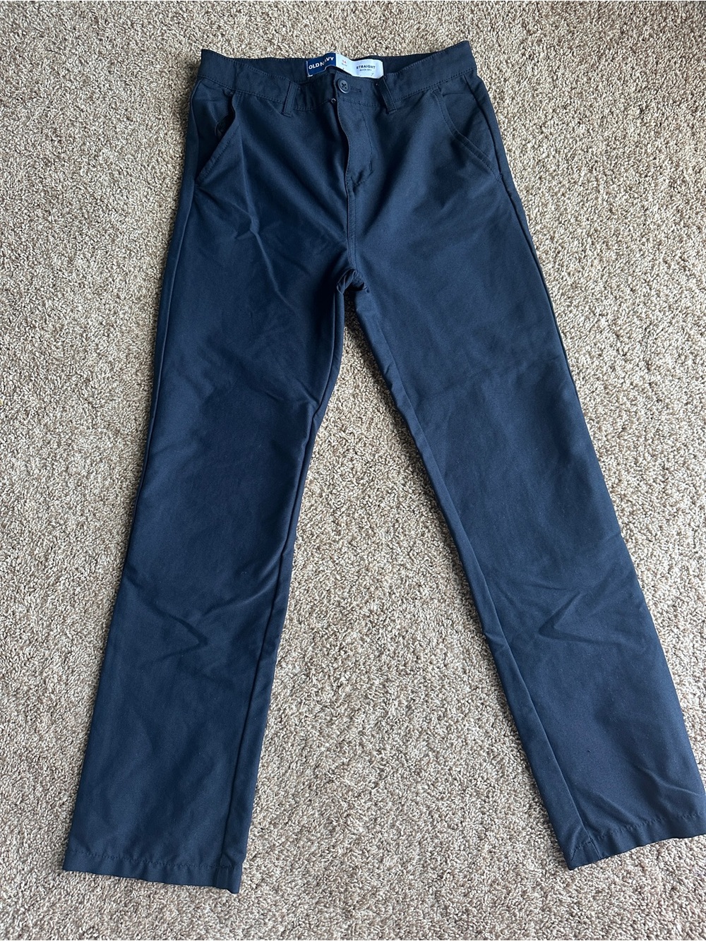 Boys Quick Dry Navy Chino Pants - old Navy